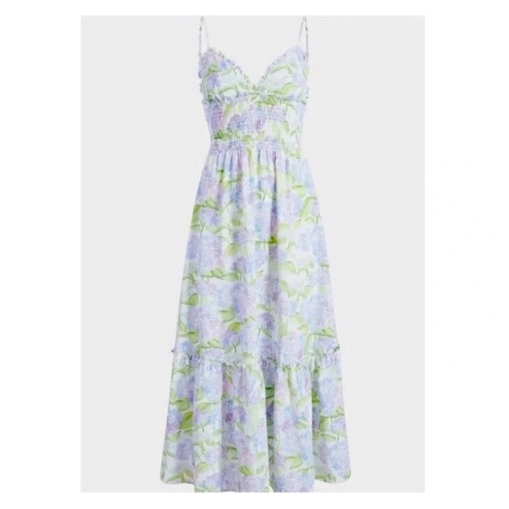Hill House Lavender and Lime Maxi Dress